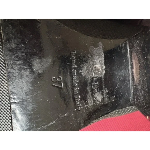 Le Silla handmade Italian Leather Boots Size 37 IT Retail $1250